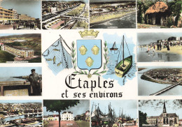 CPSM Etaples Et Ses Environs-Multivues-Timbre   L2825 - Etaples