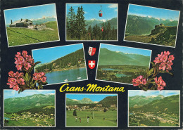 CPSM Crans Montana-Multivues-Timbre   L2826 - Crans