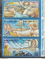 C 2347 Brazil Stamp Christmas Religion Jesus Christ Fish Boat Star Map 2000 Vignette Right - Ungebraucht