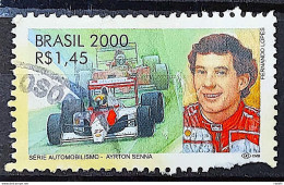 C 2346 Brazil Stamp Ayrton Senna Formula 1 Car 2000 Circulated 2 - Usati