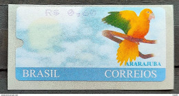 SE 20 Brazil Stamp Label Ararajuba Automato 2000 Macaw - Unused Stamps
