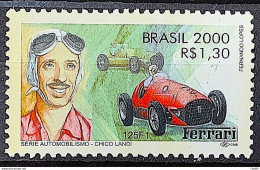 C 2345 Brazil Stamp Automobile Chico Landi Formula 1 Ferrari Car 2000 1 - Unused Stamps