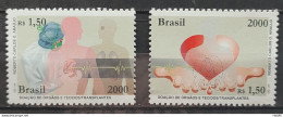 C 2341 Brazil Stamp Donation Of Organ And Tissues Science Health 2000 Complete Series Separate - Neufs