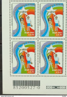 C 2296 Brazil Stamp National Movement Of Street Boys And Girls 2000 Block Of 4 Bar Code - Nuovi