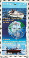 C 2282 Brazil Stamp Crossing The South Atlantic By Rowing Map Flag 2000 - Neufs