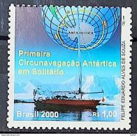 C 2283 Brazil Stamp Crossing The South Atlantic By Rowing Map Flag 2000 - Ongebruikt