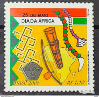 C 2281 Brazil Stamp Africa Day Afro Berimbau Culture Drum Music Map 2000 - Unused Stamps