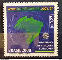 C 2275 Brazil Stamp Ministry Of Foreign Affairs Map Braziltradenet 2000 - Unused Stamps