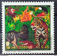 C 2260 Brazil Stamp 500 Years Discovery Of Brazil 2000 Monkey Jaguar Anteater Alligator Birds - Nuovi