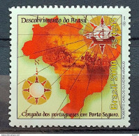 C 2261 Brazil Stamp 500 Years Discovery Of Brazil 2000 Porto Seguro Ship Map Portugal Clm - Neufs