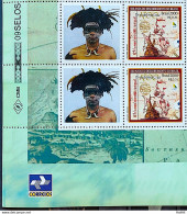 C 2254 Brazil Stamp Custom Discovery Of Brazil Indian Portugal 2000 Block Of 4 Vignette Correios - Ungebraucht