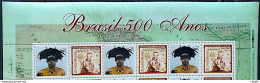 C 2254 Brazil Stamp Custom Discovery Of Brazil Indian Portugal 2000 3 Brazil Stamps Vignette Brasil 500 Years - Nuovi