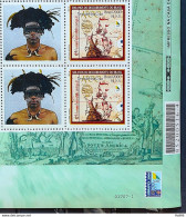 C 2254 Brazil Stamp Custom Discovery Of Brazil Indian Portugal 2000 Block Of 4 Vignette Lubrapex - Ongebruikt