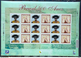 C 2254 Brazil Stamp Custom Discovery Of Brazil Indian Portugal 2000 Sheet - Neufs