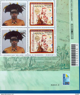 C 2254 Brazil Personalized Stamp Discovery Of Brazil Indian Ship Portugal 2000 Block Of 4 Bar Code - Nuevos