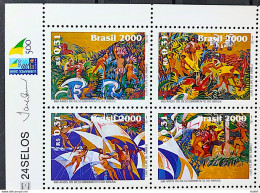 C 2250 Brazil Stamp Discovery Of Brazil Art Indian Portugal 2000 Vignette 500 Years - Ongebruikt