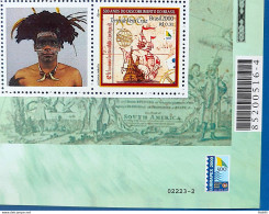 C 2254 Brazil Personalized Stamp Discovery Of Brazil Indian Ship Portugal 2000 Bar Code - Unused Stamps