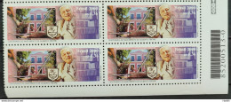 C 2248 Brazil Stamp Centenary Gilberto Freyre Literature 2000 Block Of 4 Bar Code - Unused Stamps