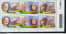 C 2243 Brazil Stamp Airplane Women 2000 Sextile Bar Code - Neufs