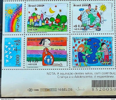 C 2238 Brazil Stamp Future Map Star Sun 2000 Vignette 3 - Ongebruikt