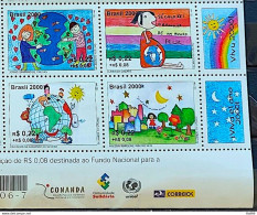 C 2238 Brazil Stamp Future Map Star Sun 2000 Vignette 4 - Ongebruikt