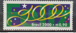 C 2237 Brazil Stamp HAPPY NEW YEAR 2000 - Ongebruikt