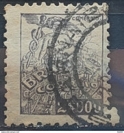 Brazil Regular Stamp RHM 421 Commerce 2000 Reis Filigree P 1941 Circulated2 - Used Stamps