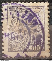 Brazil Regular Stamp RHM 381 Granddaughter Commerce 2000 Reis Filigree Q 1943 Circulated 16 - Used Stamps