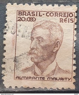 Brazil Regular Stamp Cod RHM 397 Maurity Militar 20000 Reis Filigree O 1942 Circulated 5 - Used Stamps