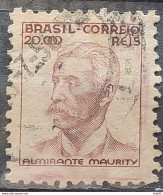 Brazil Regular Stamp Cod RHM 397 Maurity Militar 20000 Reis Filigree O 1942 Circulated 16 - Gebraucht