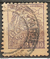 Brazil Regular Stamp Cod RHM 365A Granddaughter Commerce 2000 Reis Filigree P 1941 Circulated 4 - Used Stamps