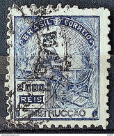 Brazil Regular Stamp Cod Rhm 308 Grandma Instruction 2000 Reis Filigree N 1936 Circulated 3 - Gebraucht