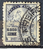 Brazil Regular Stamp Cod Rhm 308 Grandma Instruction 2000 Reis Filigree N 1936 Circulated 12 - Gebraucht