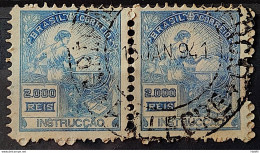 Brazil Regular Stamp Cod RHM 294Es Grandpa Instruction 2000 Reis No Filigree L Dent 11 12 1934 Circulated Par 2 - Oblitérés