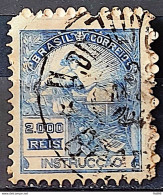 Brazil Regular Stamp Cod RHM 294Es Grandpa Instruction 2000 Reis No Filigree L Dent 11 12 1934 Circulated 8 - Oblitérés