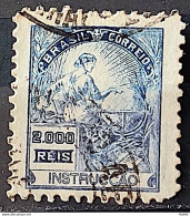 Brazil Regular Stamp Cod RHM 294Es Grandpa Instruction 2000 Reis No Filigree L Dent 11 12 1934 Circulated 6 - Used Stamps