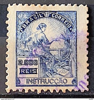 Brazil Regular Stamp Cod RHM 294Es Grandpa Instruction 2000 Reis No Filigree L Dent 11 12 1934 Circulated 9 - Used Stamps