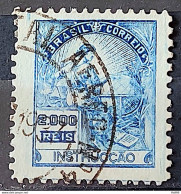 Brazil Regular Stamp Cod RHM 294Es Grandpa Instruction 2000 Reis No Filigree L Dent 11 12 1934 Circulated 22 - Usati