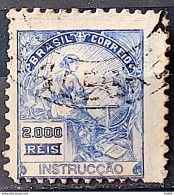 Brazil Regular Stamp Cod RHM 294Es Grandpa Instruction 2000 Reis No Filigree L Dent 11 12 1934 Circulated 21 Displaced P - Used Stamps