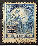 Brazil Regular Stamp Cod RHM 294Es Grandpa Instruction 2000 Reis No Filigree L Dent 11 12 1934 Circulated 17 - Used Stamps
