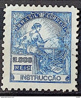 Brazil Regular Stamp Cod RHM 294Es Grandpa Instruction 2000 Reis No Filigree L Dent 11 12 1934 2 - Unused Stamps