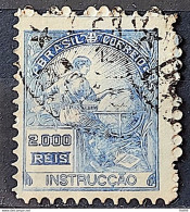 Brazil Regular Stamp Cod RHM 294 Grandpa Instruction 2000 Reis Filigree L 1934 Circulated 7 - Usados