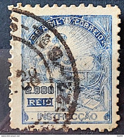 Brazil Regular Stamp Cod RHM 294 Grandpa Instruction 2000 Reis Filigree L 1934 Circulated 16 - Used Stamps