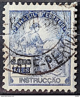 Brazil Regular Stamp Cod RHM 294 Grandpa Instruction 2000 Reis Filigree L 1934 Circulated 18 - Used Stamps