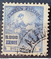 Brazil Regular Stamp Cod RHM 294 Grandpa Instruction 2000 Reis Filigree L 1934 Circulated 13 - Gebruikt