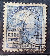 Brazil Regular Stamp Cod RHM 294 Grandpa Instruction 2000 Reis Filigree L 1934 Circulated 15 - Gebraucht