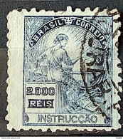 Brazil Regular Stamp Cod RHM 238 Vovo Instruction Education 2000 Reis Filigree F 1924 Circulated 5 - Gebruikt