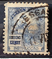 Brazil Regular Stamp Cod RHM 294 Grandpa Instruction 2000 Reis Filigree L 1934 Circulated 1 - Gebruikt