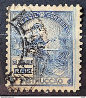 Brazil Regular Stamp Cod RHM 294 Grandpa Instruction 2000 Reis Filigree L 1934 Circulated 12 - Used Stamps
