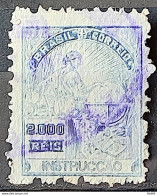 Brazil Regular Stamp Cod RHM 238 Vovo Instruction Education 2000 Reis Filigree F 1924 Circulated 2 - Usati